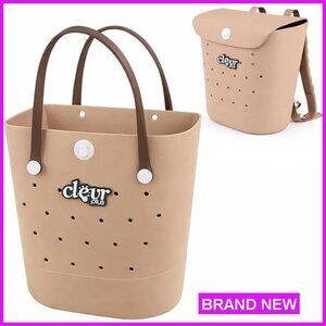 Convertible Waterproof Beach Tote Backpack EVA Travel Bag Removable Straps